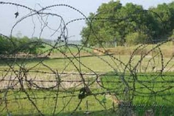NLFT terrorists cut wire fence along Indo-Bangla border ahead of ADC poll in Khowai; 5 NLFT terrorists enter Tripura with IPFT help; BSF patrol and Police role under Scanner NLFT terrorists cut wire fence along Indo-Bangla border ahead of ADC poll in Khowai; 5 NLFT terrorists enter Tripura with IPFT help; BSF patrol and Police role under Scanner
